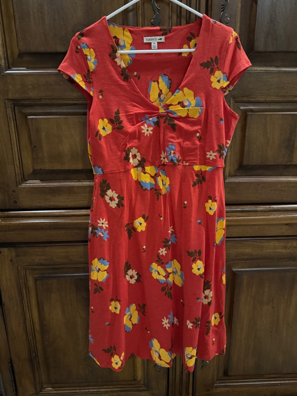 Toad & Co NWT Dress Floral V-Neck Cotton - NWT - Medium